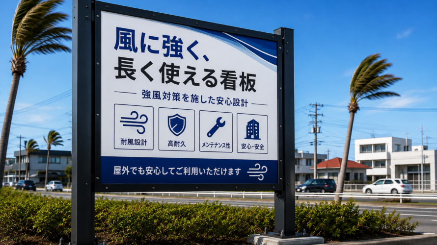 強風に強い看板とは？風に負けない看板選びと安全対策を徹底解説