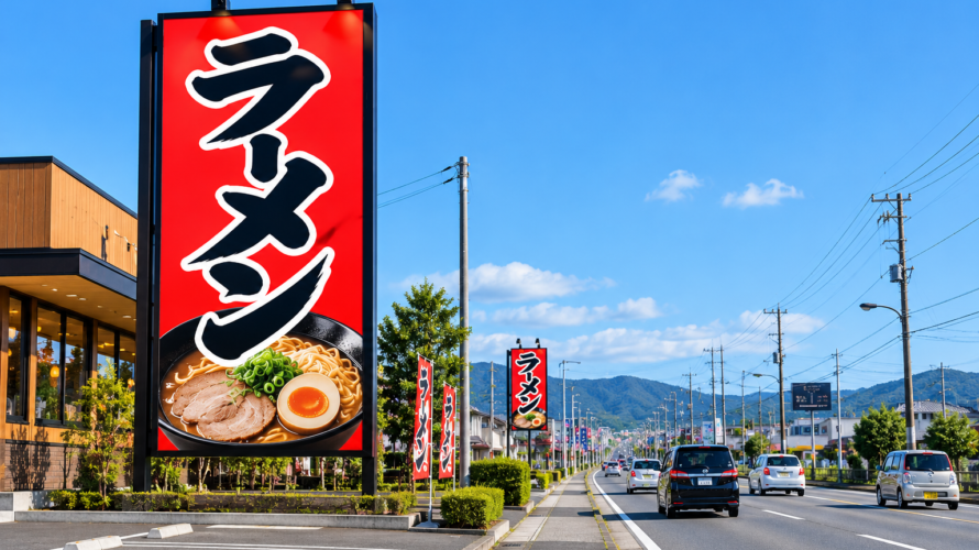 看板の文字は何メートル先から読める？文字サイズの決め方とは
